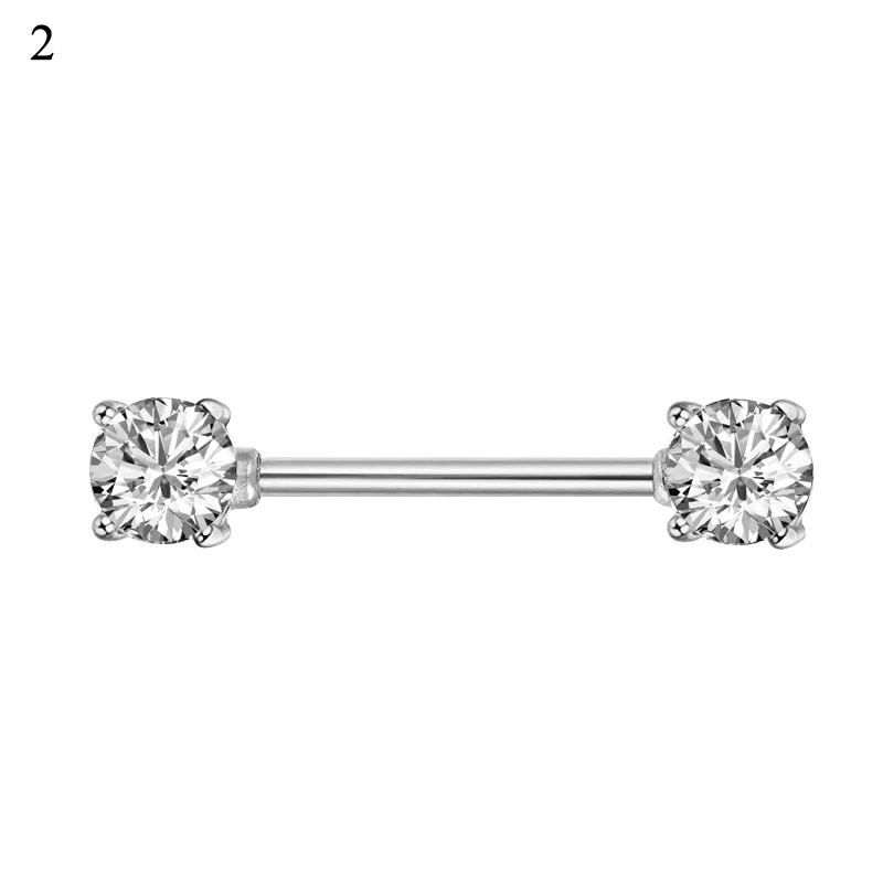 1PC Bright Bijoux Ball Nipple Ring Tongue Piercing Tongue Ring Industrial Piercing Nipple Jewelry Pircing Tongpiercing - Окраска металла: Золотой цвет