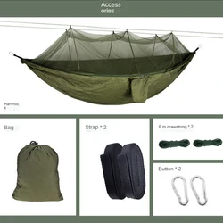 Double kit De camping portable, double levier individuel De survie en plein air, moustiquaire étanche 