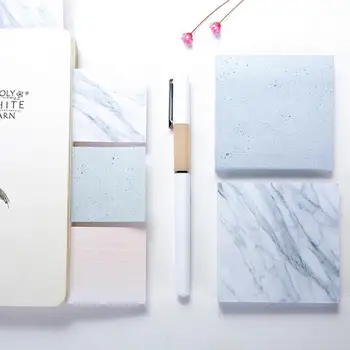 

Creative marble pattern message stickers N times paste can paste mini sticky
