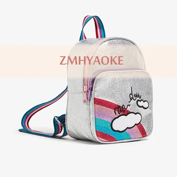 

Spot 2019 Winter ZMHYAOKE-ZA** Baby Girls Coat Rainbow Clouds Silver Ba*g Little Girl Clothes Boy Jackets Kid Winter Ba*g