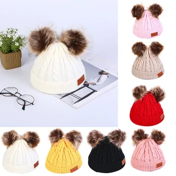 

top selling product 2020 Unisex Winter Thicken Warm Hat For Men Women Ear Warm Hat with Hairball Support Wholesale Dropshipping