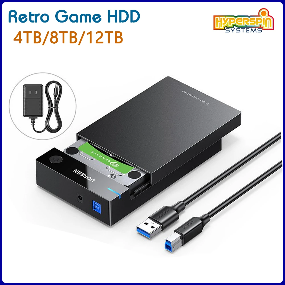 Hyperspin Portable External Game Hard Drive Disk Builtin 100000+games