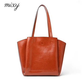 

Genuine Leather Female Shoulder Bags Big Capacity Designer Fashion Soft Women Leather Handbags High Quality Ladies Tote Hand Bag