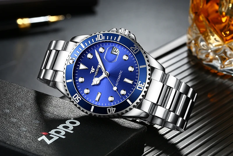 Luxury Brand FNGEEN Mechanical Watch Men Automatic Watch Male Clock Auto Date Men's Watch Luminous Watches Montre Homme 2020