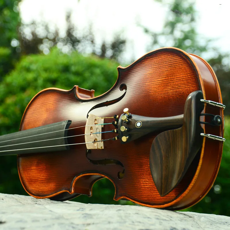

Beginner Viool 4/4 Maple Violin 3/4 Ancient Pad Handmade Violin Box Rosin
