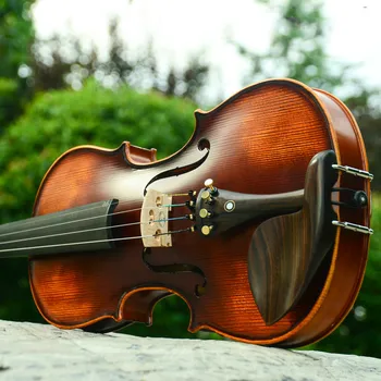 Beginner Viool 4/4 Maple Violin 3/4 Ancient Pad Handmade Violin Box Rosin pink violin case 4 4 composite material strong violin box bag pink