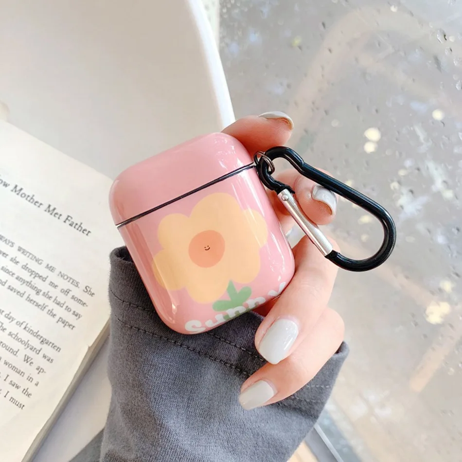 909U Мраморный Bluetooth беспроводной Чехол для Airpods чехол Роскошный милый цветок чехол для наушников для Apple AirPods 2 Чехол протектор Аксессуары - Цвет: 909U
