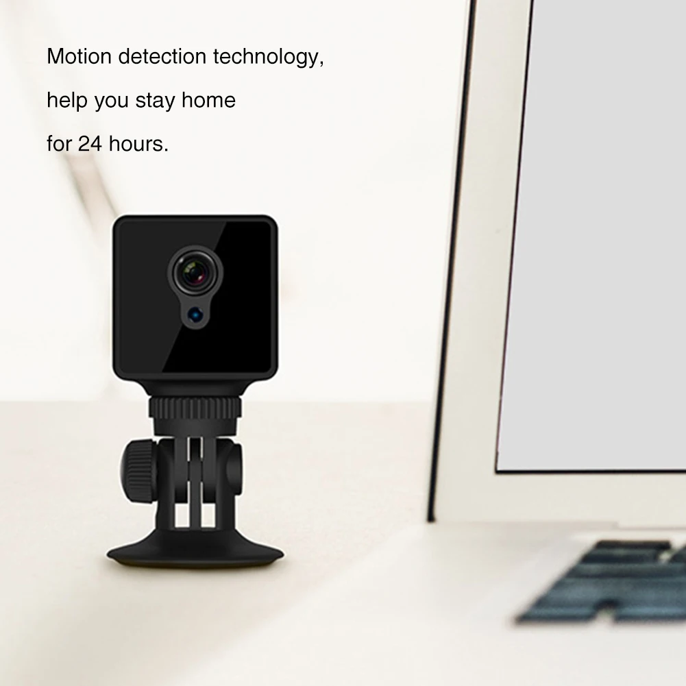

S8 Smart Wireless Night Vision Free Standing USB Charging IP Camera Playback Loop Recording ABS Indoor HD Infrared Home Security