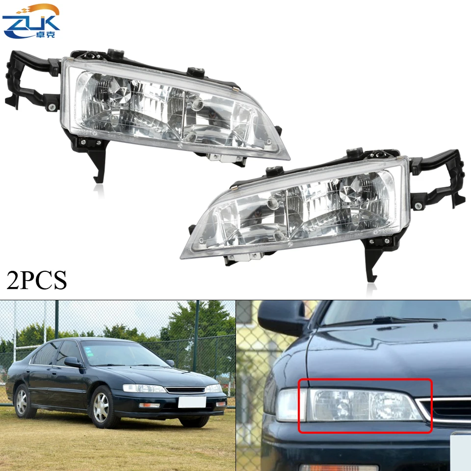 ZUK пара переднего бампера головной светильник налобный фонарь для HONDA ACCORD CD5 CE6 1994