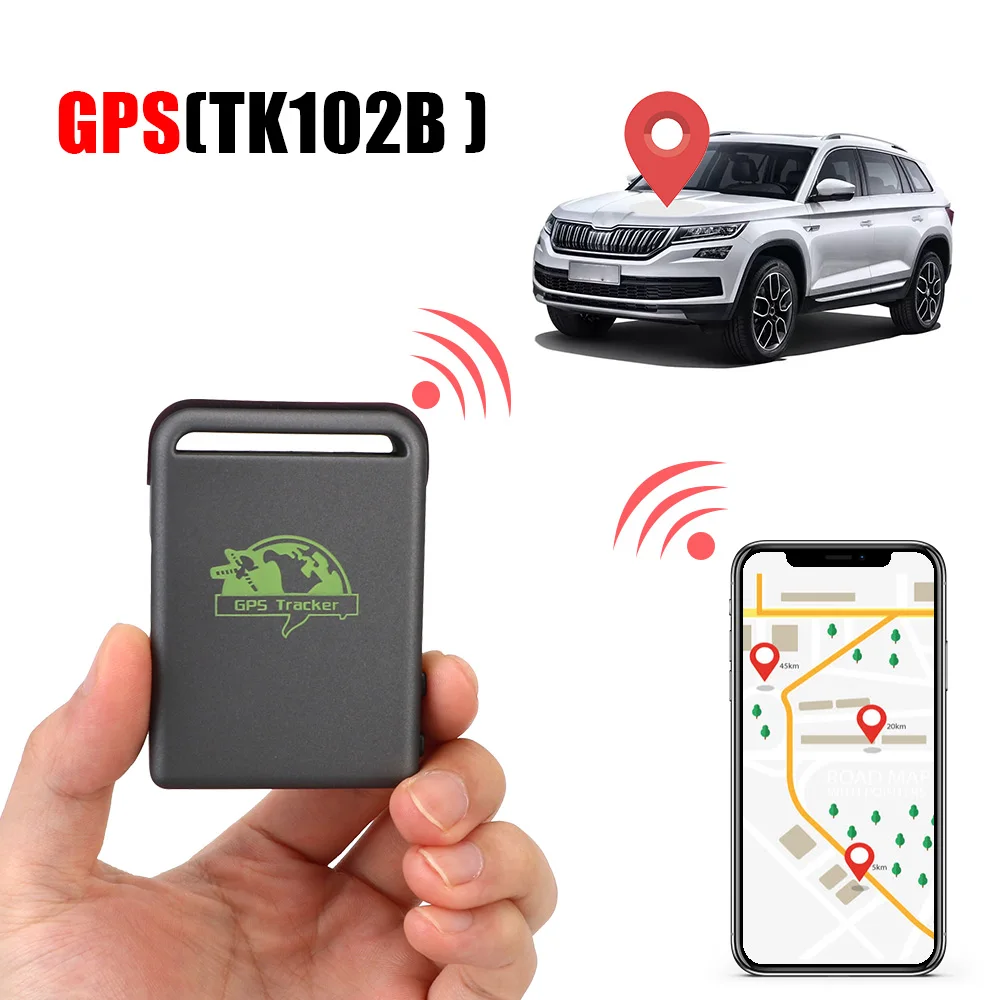 Car Vehicle Tracking Locator Device Smart Bluetooth GSM GPRS GPS Tracker TK102B Over Speed Alarm Bicycle Motorcycle Accessories