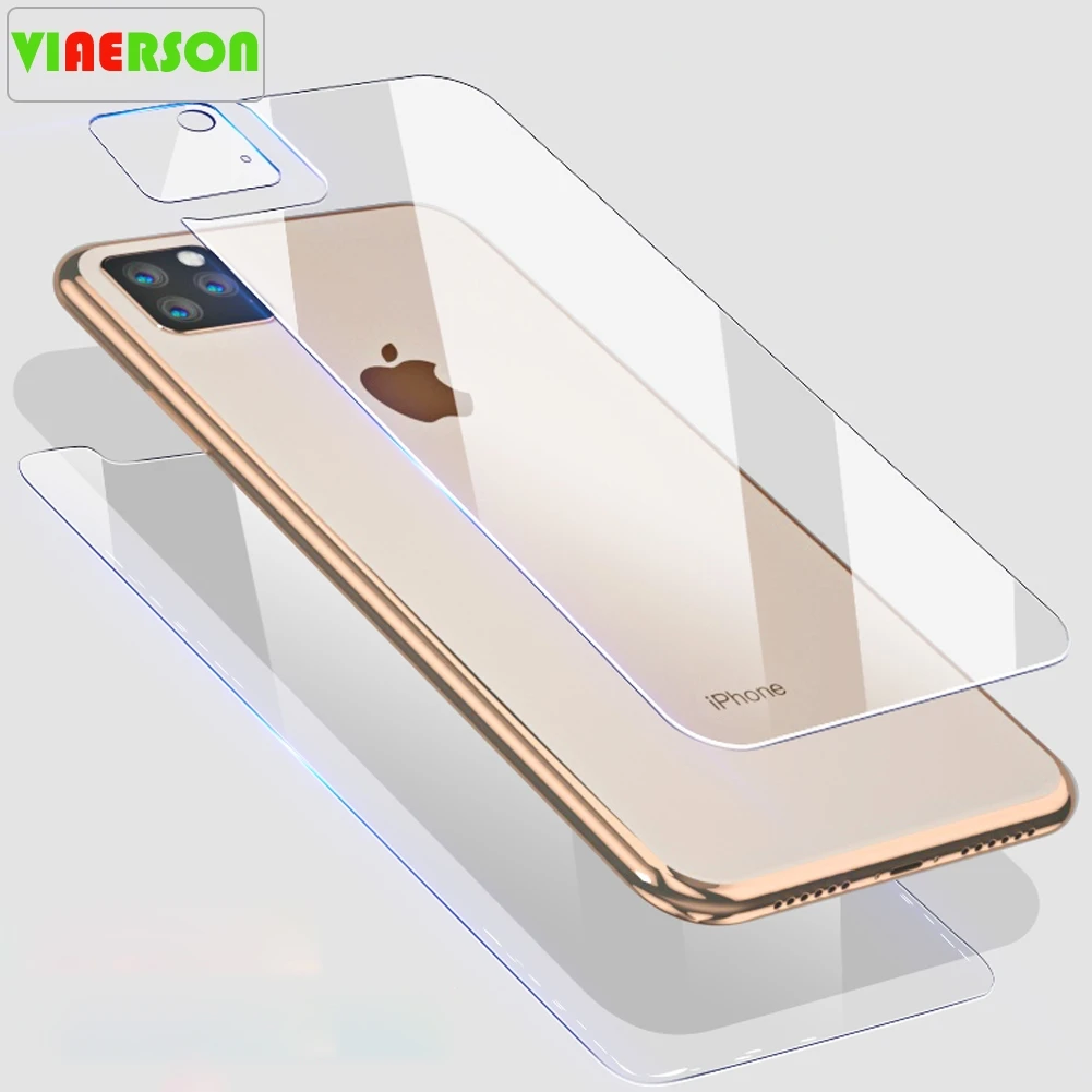 9D передняя + задняя Защитная пленка для объектива iPhone 11 Pro Max 2019 экрана всего тела