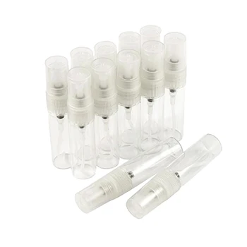 

12PCS Mini 5ml Glass Refillable Perfume Empty Bottle Atomizer Spray Pump Q1E5