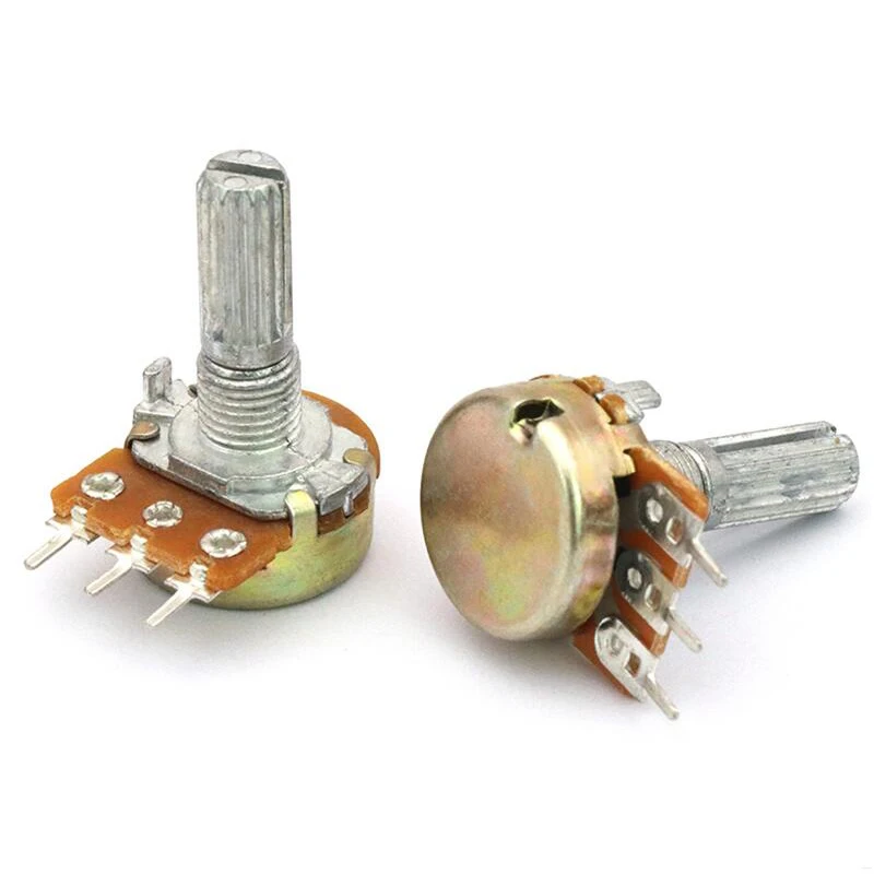 WH148 3Pin 20mm Potentiometer B1K B2K B5K B10K B20K B50K B100K B250K B500K B1M 1K 2K 5K 10K 20K 50K 100K 250K 500K 1M 5pcs