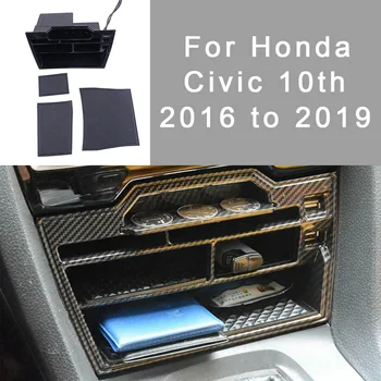 

Replacement Storage Box Central Console USB Port For Honda Civic 10th 2016-2019