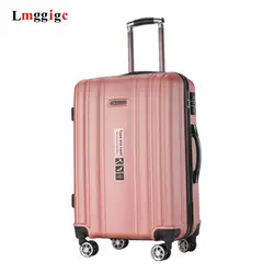 Новый чемодан сумка, 20 "24" дюймов чемодан на колесах из АБС, Универсальный Колеса Чемодан, для мужчин и женщин интернат, мода путешествия valise