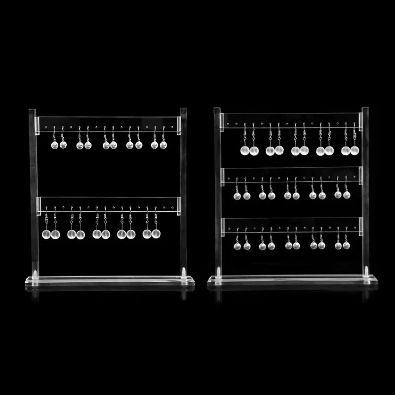 

Acrylic Jewelry Storage Box Transparent Earring Display Stand Studs Earring Case