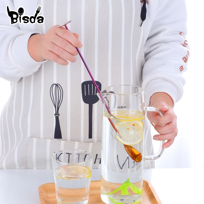 Mixing Cocktail Bar Spoon Swizzle Stick Coffee Cocktail Mojito Wine Spoons Bar Ware Bartender Tools Juice Blending Accessories