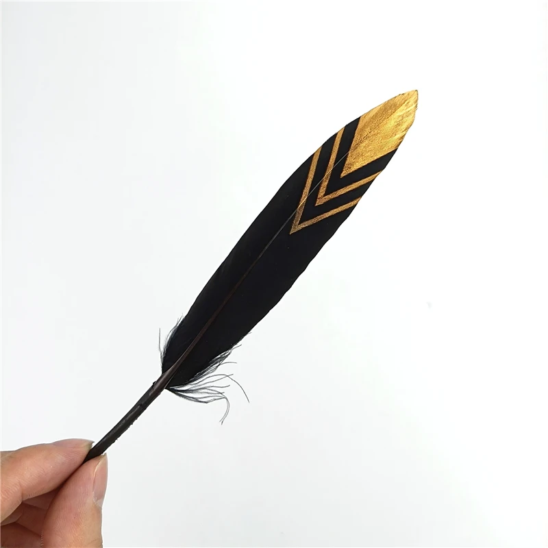Gold Dipped Goose Feathers 3