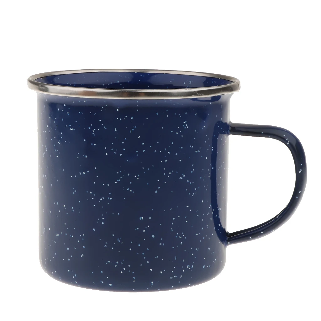Camping 8 cm Enamel Mug Cup Enamelware Tea Coffee Mug Retro Vintage Picnic