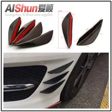 Автомобильный универсальный модифицированный мини воздушный нож струйный Черный Бампер воздушный нож черно-белый с рисунком универсальный модифицированный передний бампер Sp