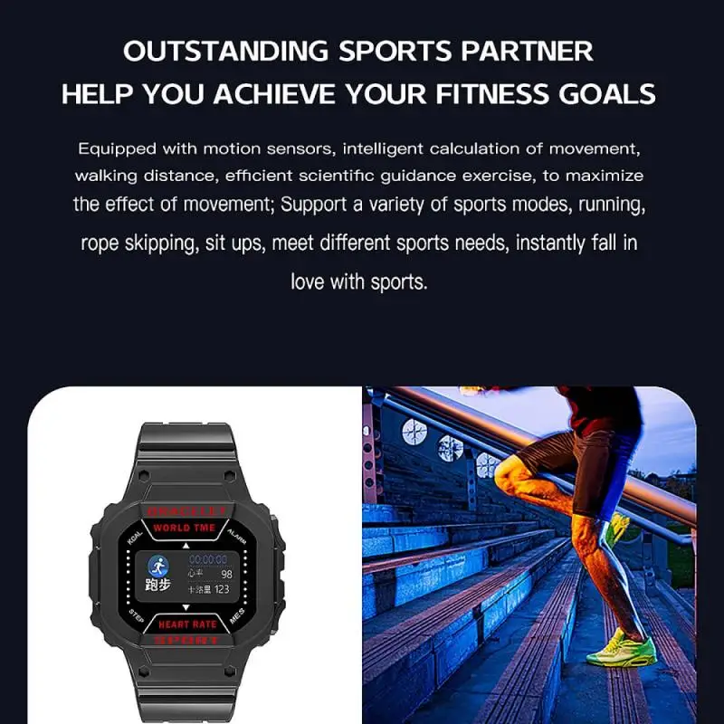 Smart Band Weather Display Blood Pressure Heart Rate Monitor Fitness Tracker Smart Watch Bracelet Waterproof Men Women Kids