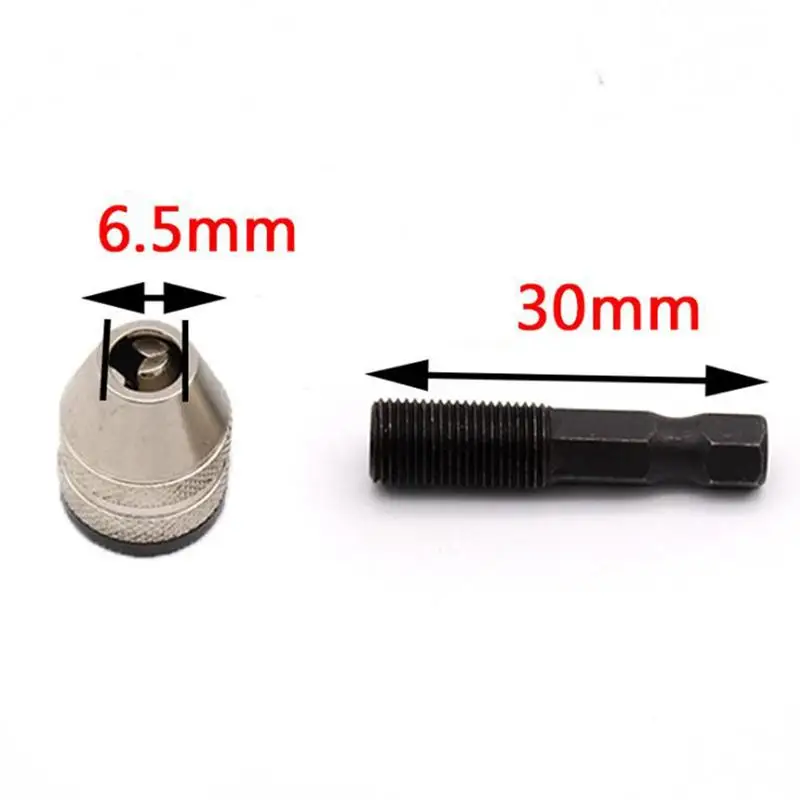 WINOMO Mini Alloy 3-Jaw Drill Chuck Drilling Adapter Converter Adaptor To Hold 0.3-6.5mm Drill Bits Converter Tool(Random Color)
