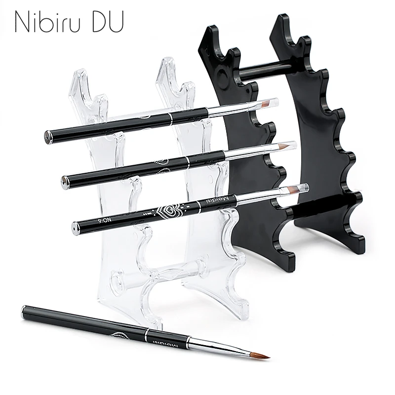 1 Set Nail Brush Holder Stand Salon Pen Rack Accessoire Brushes For