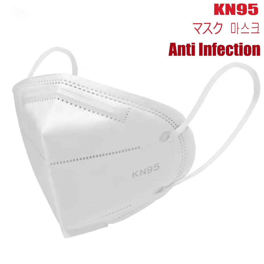 

Kn95 Face Mask KN95 Bacteria Proof Mask N95 with Activated Carbon Filter Antiviral Anti-fog Mask for Face Dust-proof Surgical