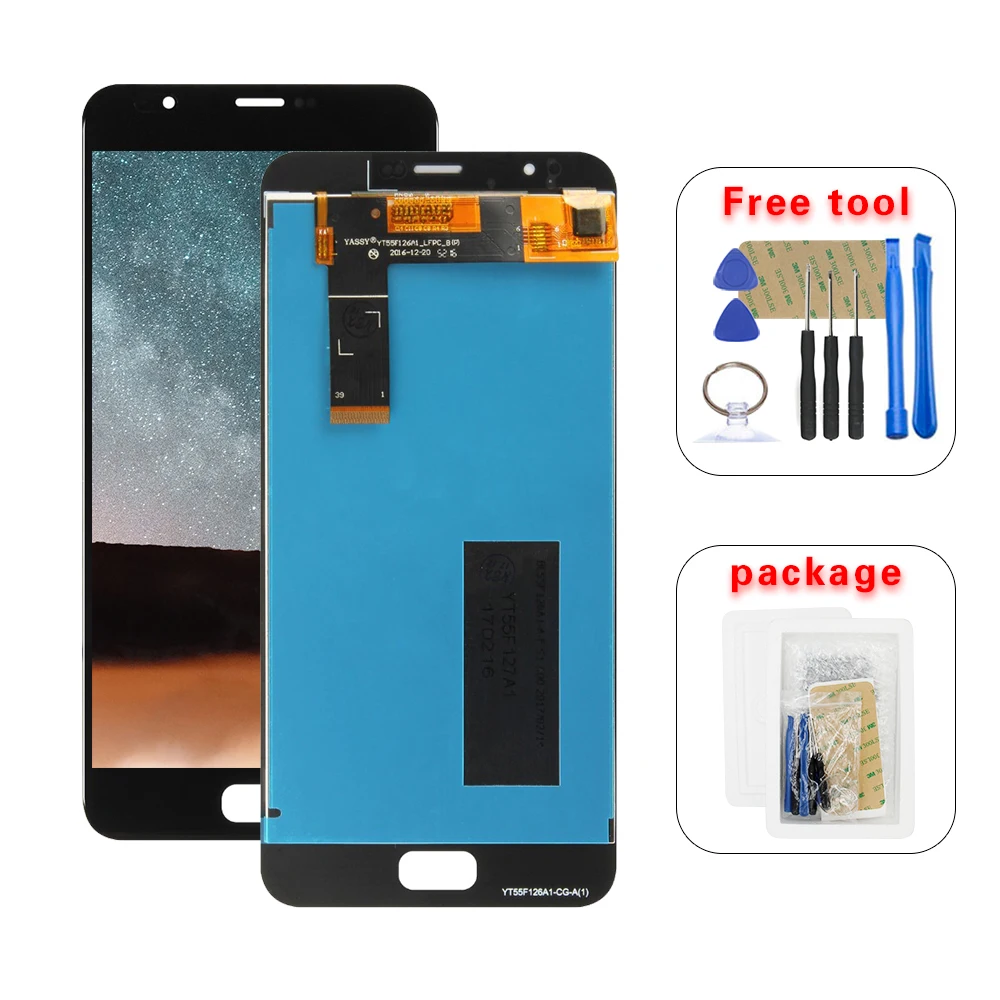 

LCD For ASUS Zenfone 4 Max Plus ZC550TL X015D LCD Display Touch Screen Digitizer Sensor Parts Assembly+Frame