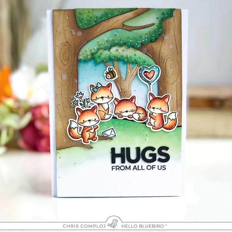 원숭이 단어 친구 우드랜드 금속 절단 다이 DIY Scrapbooking 사진 앨범을위한 스텐실 스탬프 장식 엠보싱 종이 카드