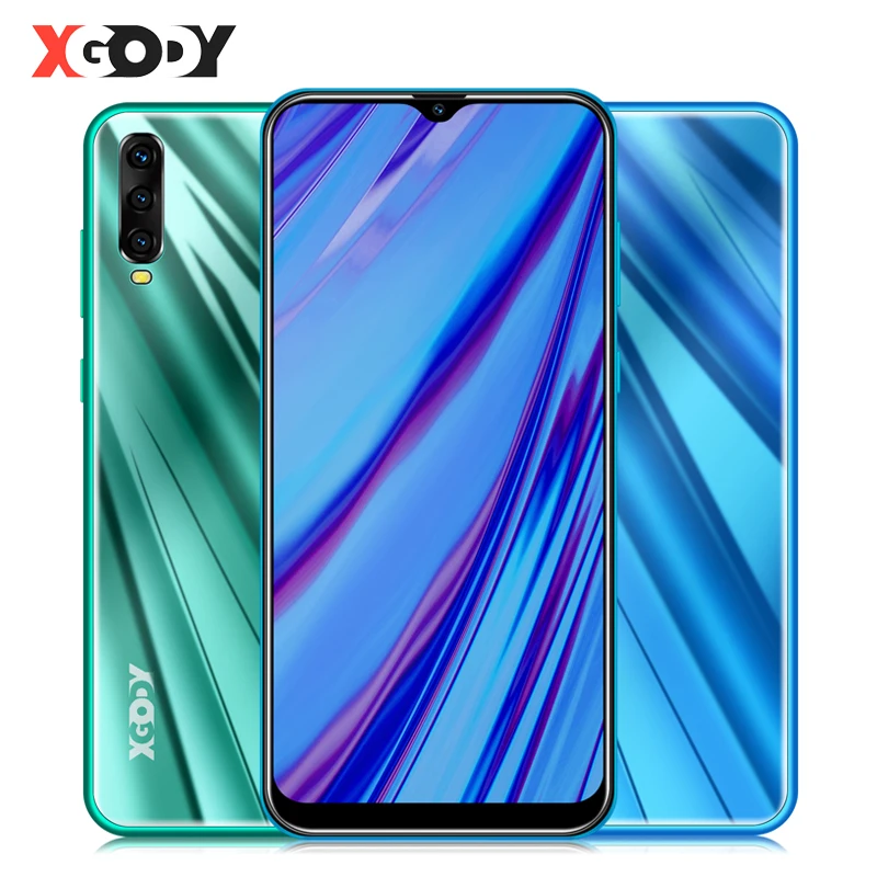 XGODY A90 3G Smartphone 6.53" Waterdrop Screen Android 9.0 Mobile Phone 2GB 16GB MTK6580 Quad Core 5MP Camera 3000mAh Cellphone