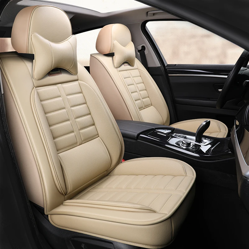 Full Coverage Eco-leather auto seats covers PU Leather Car Seat Covers for nissanterrano 2 tiida versa x-trail t30 t31 t32 xtra
