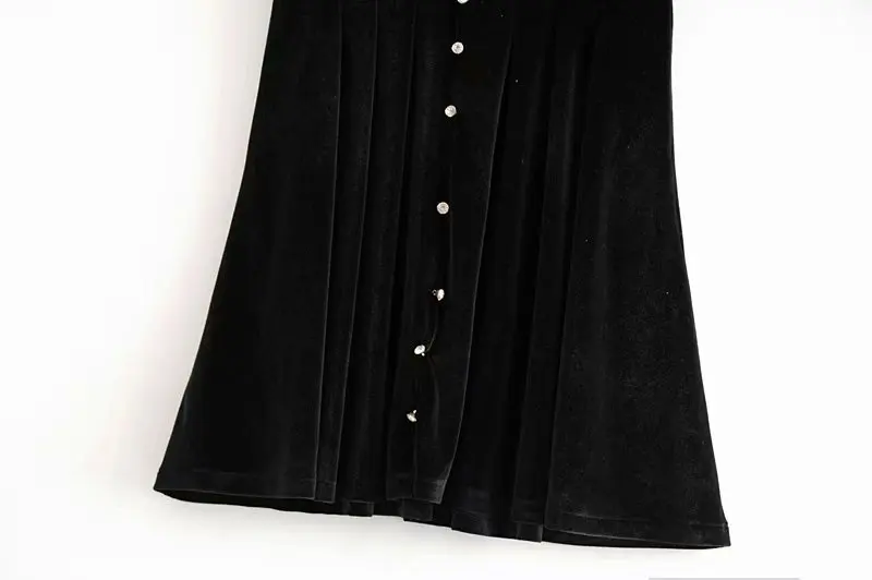 AAZZ50-9491 Европейское и американское модное бархатное мини-платье
