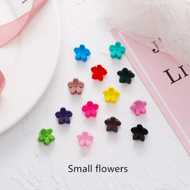 10pcs small flowers Новые цветные маленькие заколки для волос для женщин и девочек, заколки для волос, милые стильные заколки для волос, аксессуары для волос, набор - Цвет: 10pcs small flowers