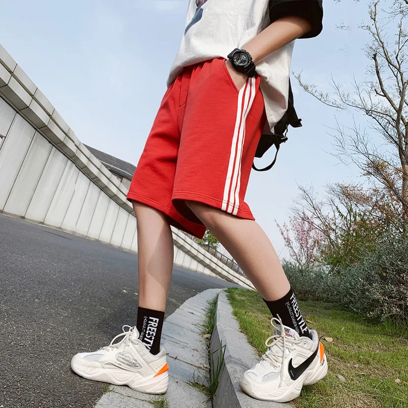 

Summer New Style Casual Shorts Men Fifth Pants Youth Korean-style Slim Fit Thin Athletic Pants Loose-Fit 5 Pants Fashion