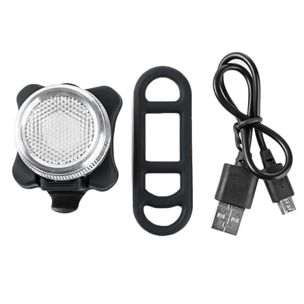 2 5 modes Ultra-bright USB Rechargeable Cycling Lights Bicycle Bike COB LED Head Front Rear Tail Clip Warning Light Lamp NEW Hot - Color: 2