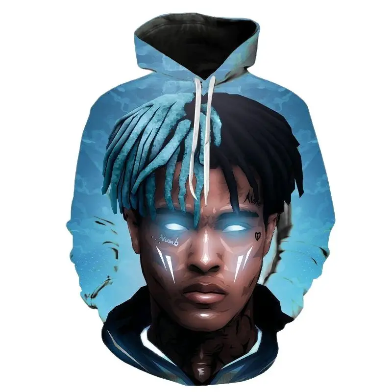 Весна и осень Xxxtentacion 3D серии принт Мужская женская стандартная спортивная одежда