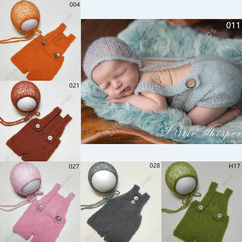 Реквизит для фотосъемки новорожденных; мохеровые брюки+ повязка на голову; одежда для фотосъемки