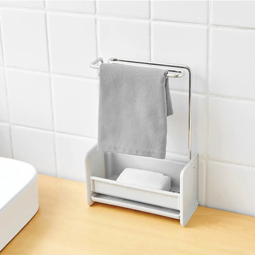 

Durable Hollow Stainless Steel Home Kitchen Drain Rack As Picture 22.2 x 8 x 18cm/8.7 x 3.1 x 7.1inch for Home Room