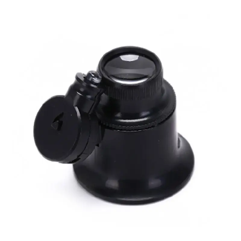 

Single Cylinder 20 Times with LED Light Magnifier Eye Mask Type Single Electronic Clock Circuit Board Maintenance Magnifying Gla
