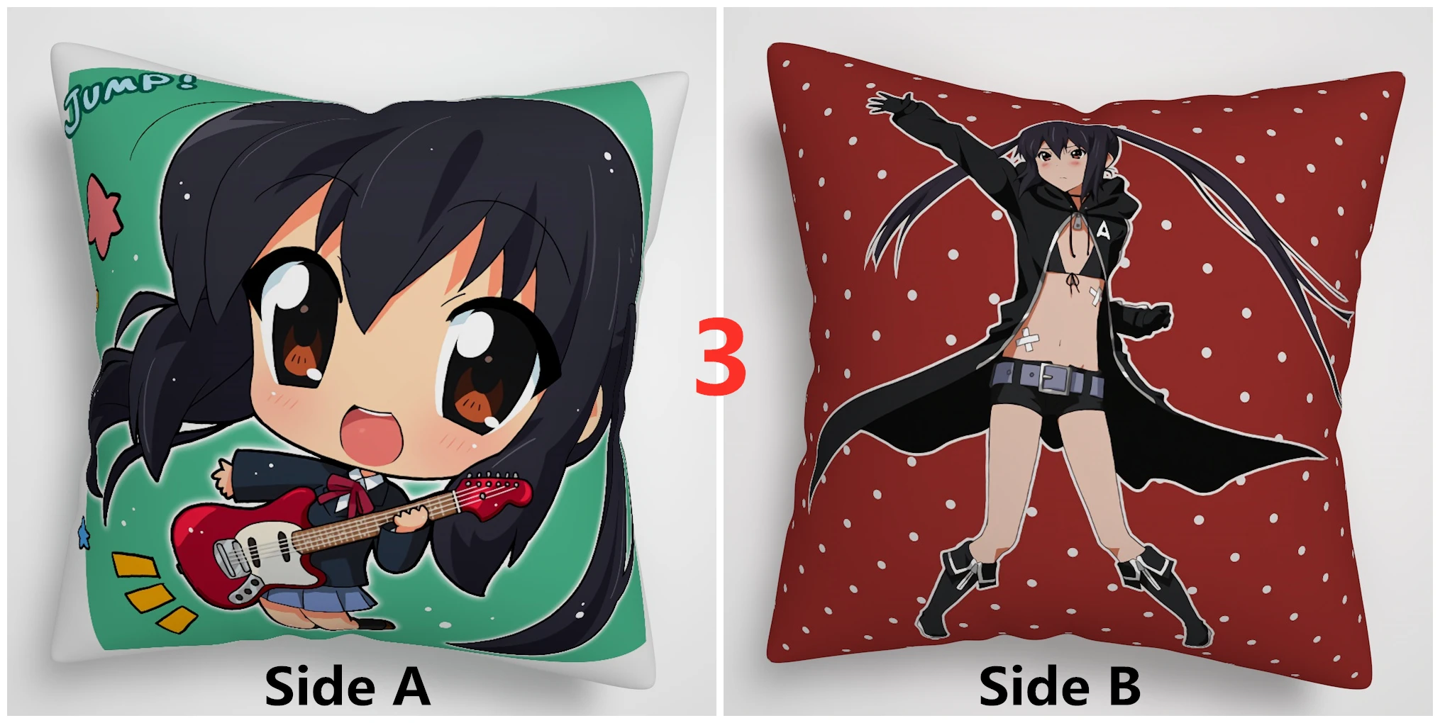 3 Yui Azusa Mio Ritsu Tsumugi аниме двусторонний чехол для подушки - Цвет: 3