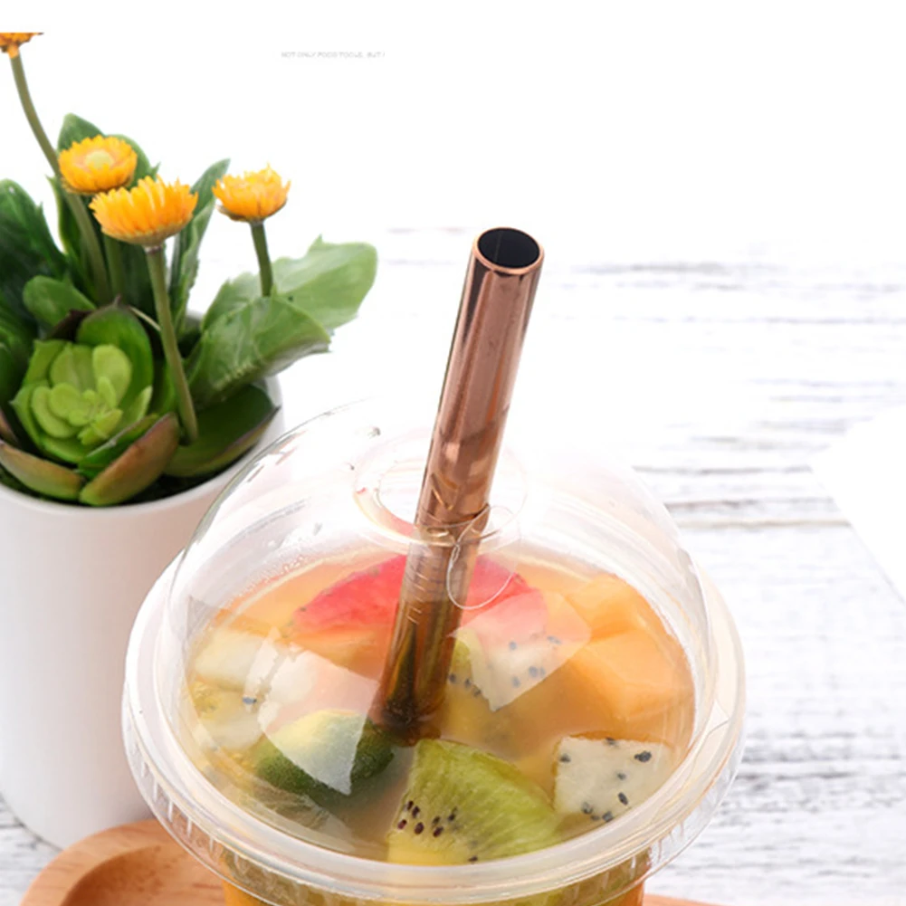 304 соломка из нержавеющей стали, здоровый многоразовая Эко-дружественных перламутровый молочный чай сок молочного коктейля и соломинки для смузи