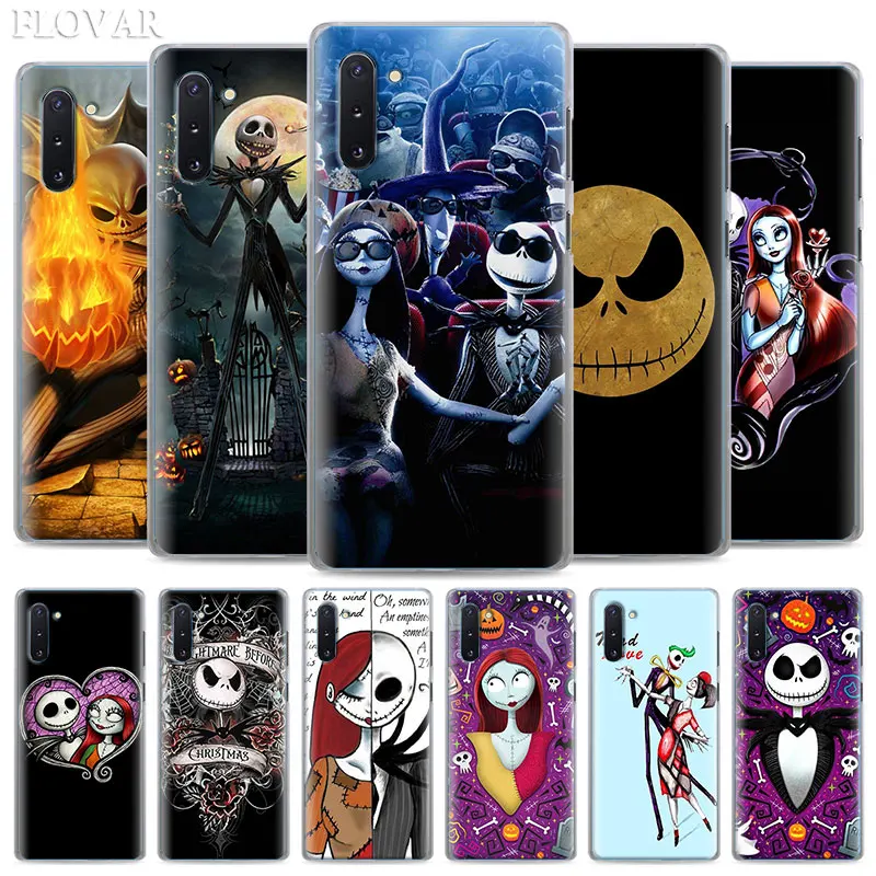 

Jack Skellington Halloween Case for Samsung Galaxy Note 10 Plus 8 9 S10 S9 Plus S10e A30 A40 A50 A70 Hard Cover Coque