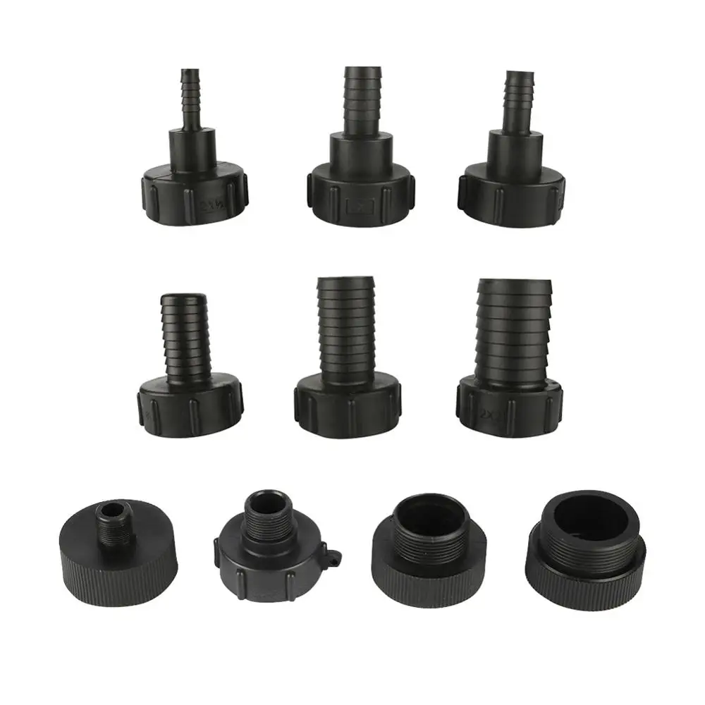 

60mm Coarse Thread IBC Tote Tank Drain Adapter 3/4" 1" 1.5" 2" Male Thread 1/2" 3/4" 1" 1.25" 1.5" 2" Pipe Interface Outlet