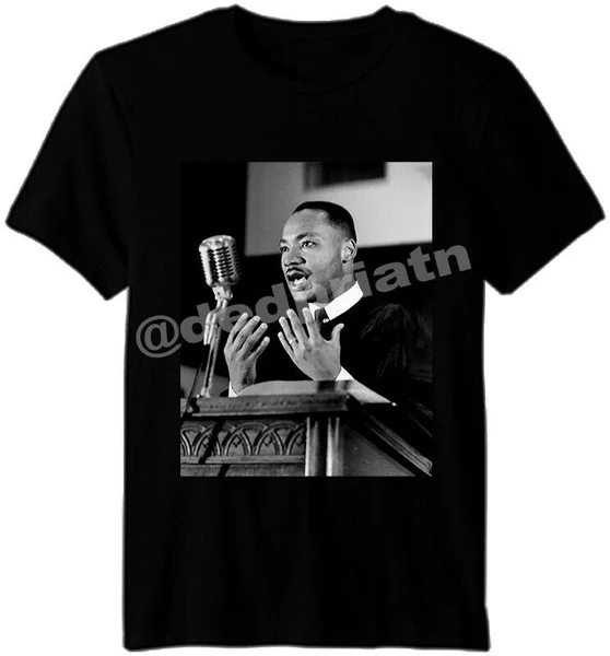 Футболка Martin Luther King Jr с коротким рукавом черный Размер | Мужская одежда