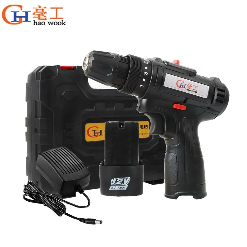 

Haowook 16V Electric Drill Double Speed Lithium Cordless Hand Drill Household Multi-function Electric Screwdriver Power Tools