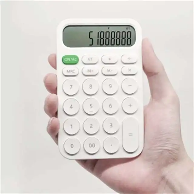 

Original Xiaomi Miwu 12-bit Electronic Calculator Simple Design LED Display Calculation Tool For Office Work Student Stationery