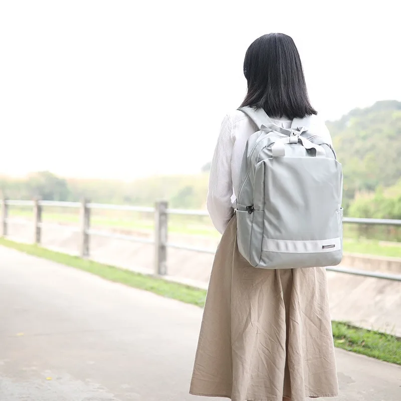 

Korean-style Waterproof Nylon Backpack 2018 New Style WOMEN'S Bag Travel Students Business School Bag 15.6-Inch Computer Backpac