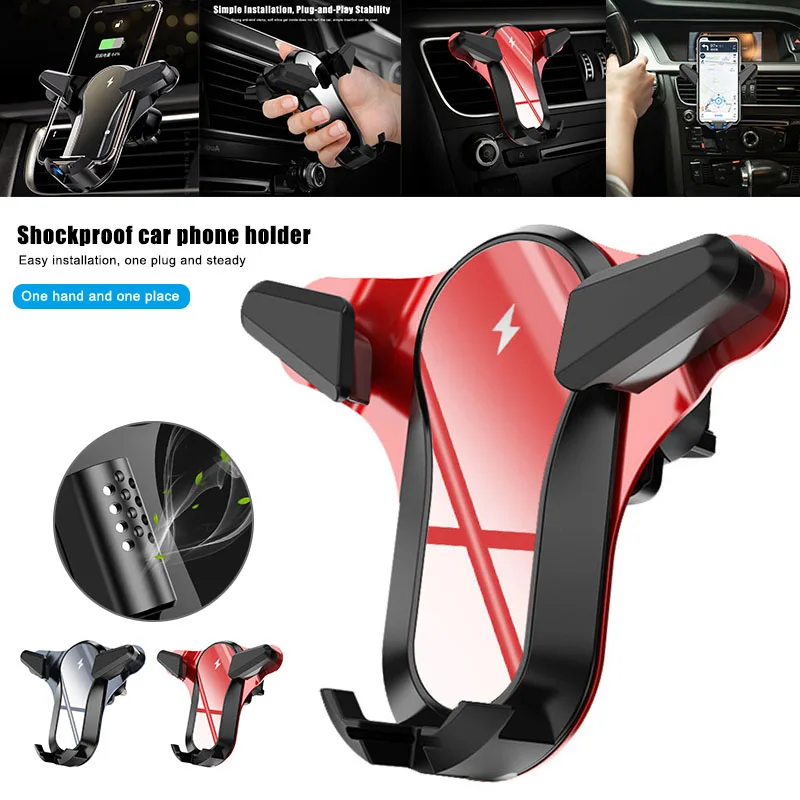 

Newly Car Charger Holder No Abnormal Sound Shockproof Car Mobile Phone Bracket Multi-function Car Navigation Bracket BN9