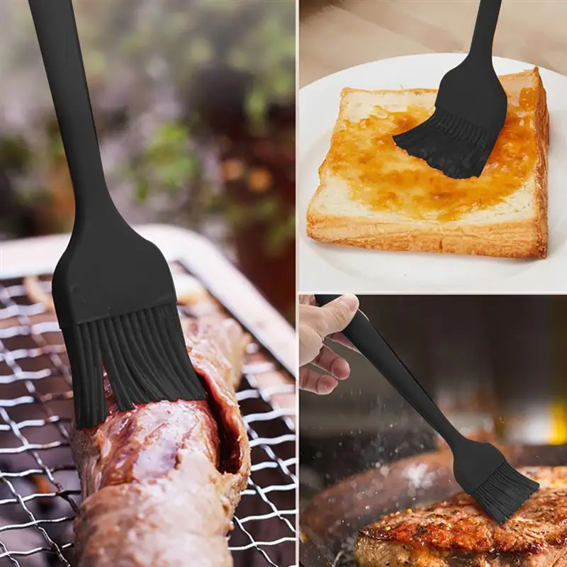 Kapmore 1pc Food Grade Silicone Basting Brush Heat-Resistant Baking Brush Grilling Oil Baking BBQ Tools Accessories